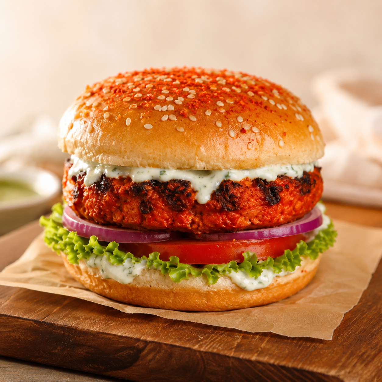 Tandoori Veggie Burger