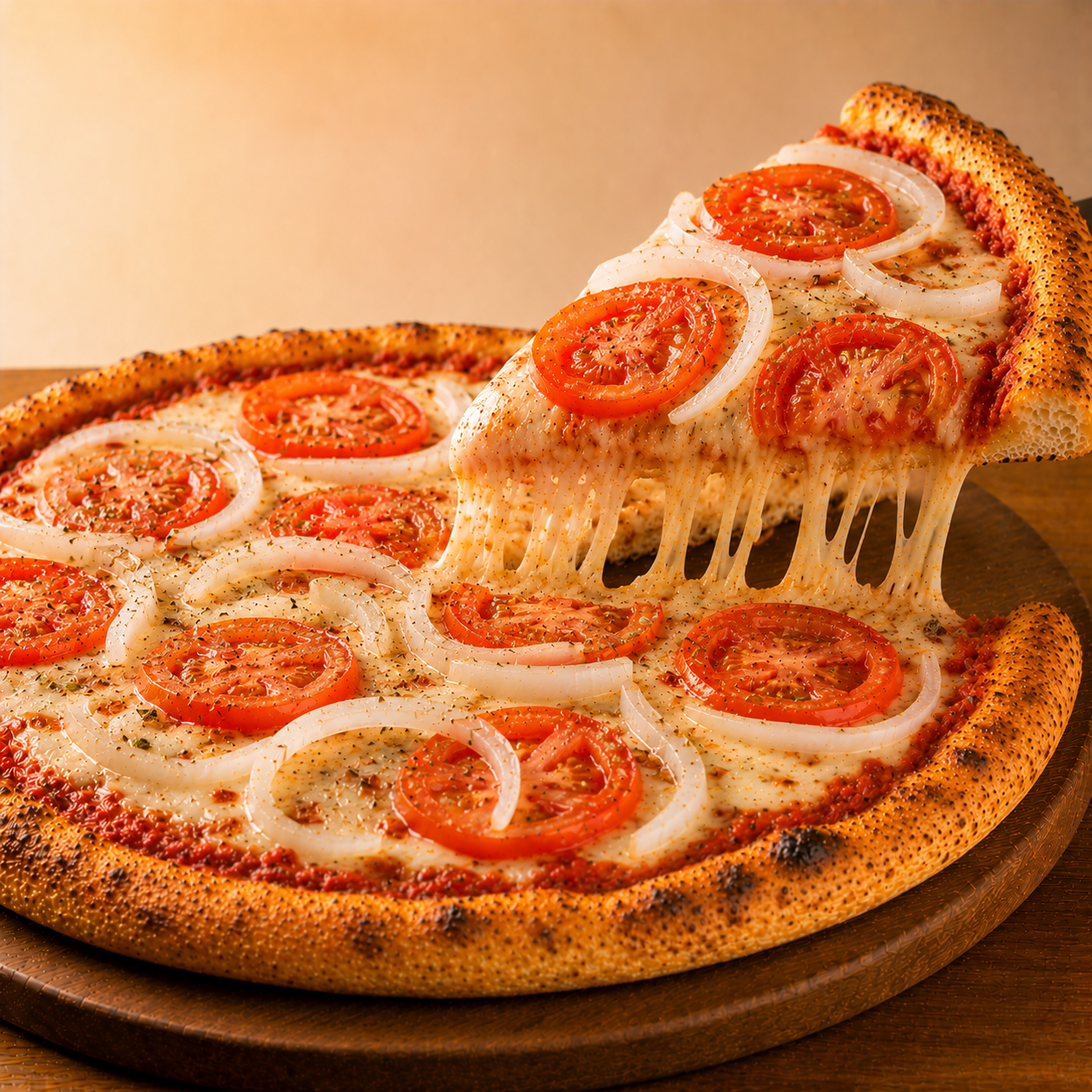 Onion & Tomato Pizza